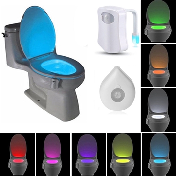 Toilet LED lys 8 farver